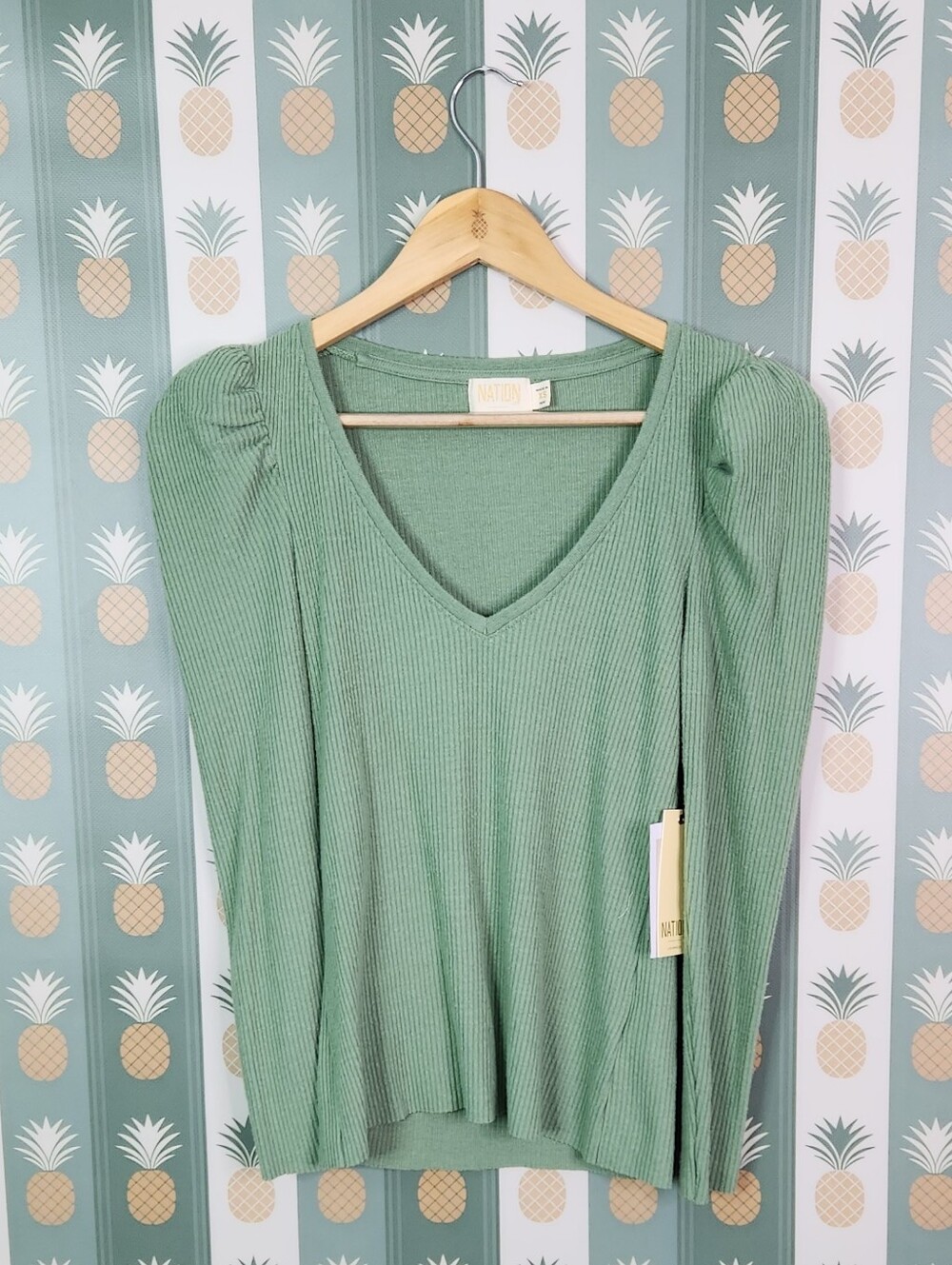 Nation LTD Peri Ribbed Top - Picture 5 of 8